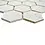 Mosaic tile hexagon Uni CU HX208M