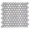 Mosaic tile button Uni 10G