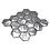 Mosaic tile Hexagon HXM 40SB