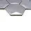 Mosaic tile Hexagon HXM 40SB