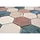 Mosaic tile Hexagon Mix MOS HXN RND