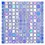 Mosaic tile square Eco Shell Azure VP55252PUR
