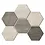 Atlas Concorde Solution Yorkshire mosaic tile Hexagon Cold