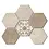 Atlas Concorde Solution Yorkshire mosaic tile Hexagon Warm