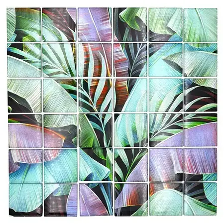 Mosaic tile square Crystal Rain Forest XCM RF09