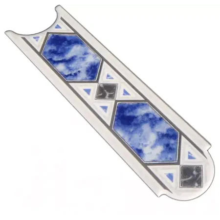 Ceramic Tiles Border Melissa Blue 5x20cm