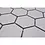 Mosaic tile Hexagon Uni HX 085
