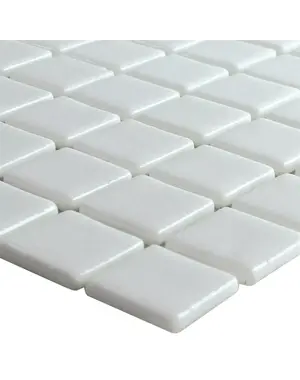  Glass Swimming Pool Mosaic Lagune R11C White