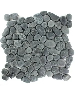  Mosaic Tiles River Pebbles Anthracite