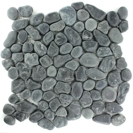 Mosaic Tiles River Pebbles Anthracite