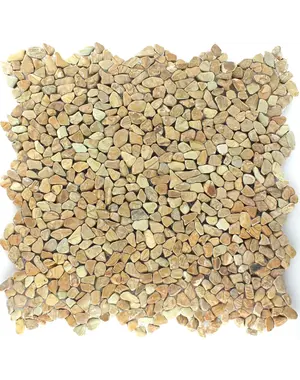  River Pebbles Micro Mosaic Tiles Brown