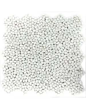  River Pebbles Micro Mosaic White