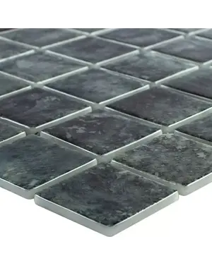  Glass Mosaic Swimming Pool Baltic Black 38x38mm