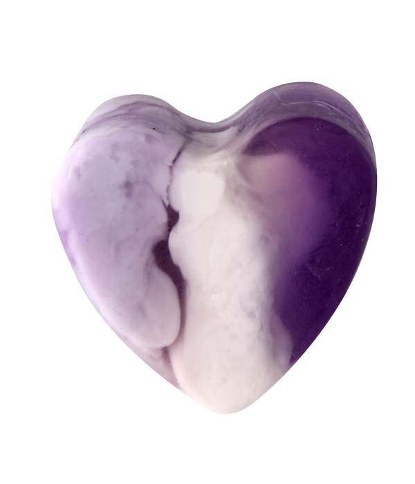 Glycerin soap heart blueberry