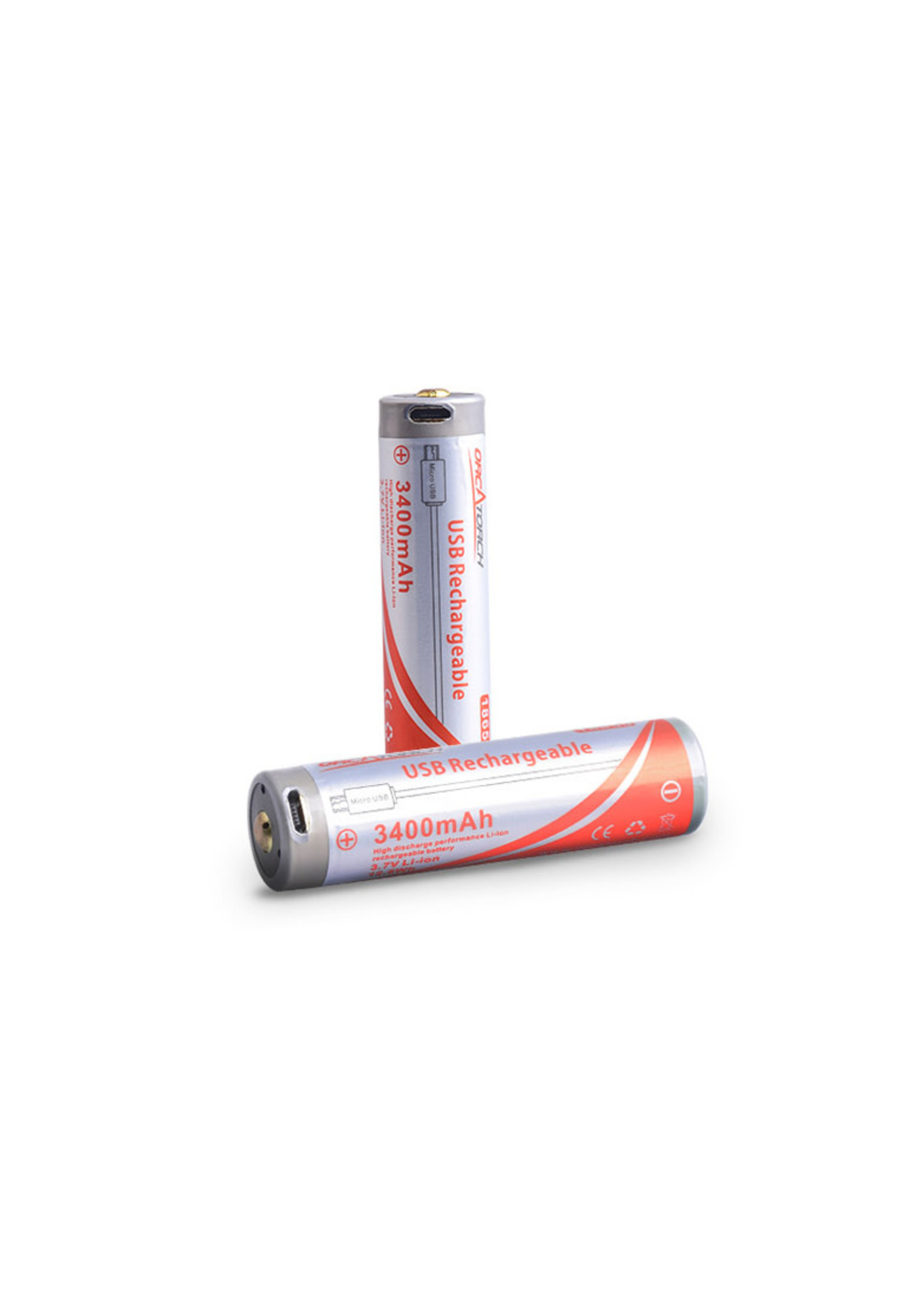 OrcaTorch OrcaTorch 18650 USB-Rechargeable Battery