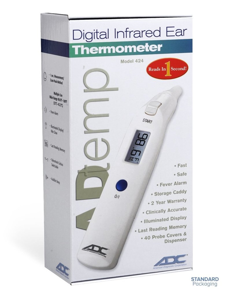 ADC Adtemp™ 424 Tympanic IR Thermometer