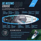 Bluefin Cruise Pro 10’8″ Opblaasbaar SUP Board – Allround Stand Up Paddleboard Set voor Beginners & Gevorderden