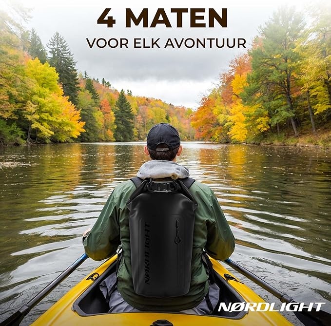 Nordlight Waterdichte Dry Bag Tas met Telefoonhoes – Waterproof Duffeltas met Schouderriem voor SUP, Surfen, Strand en Outdoor