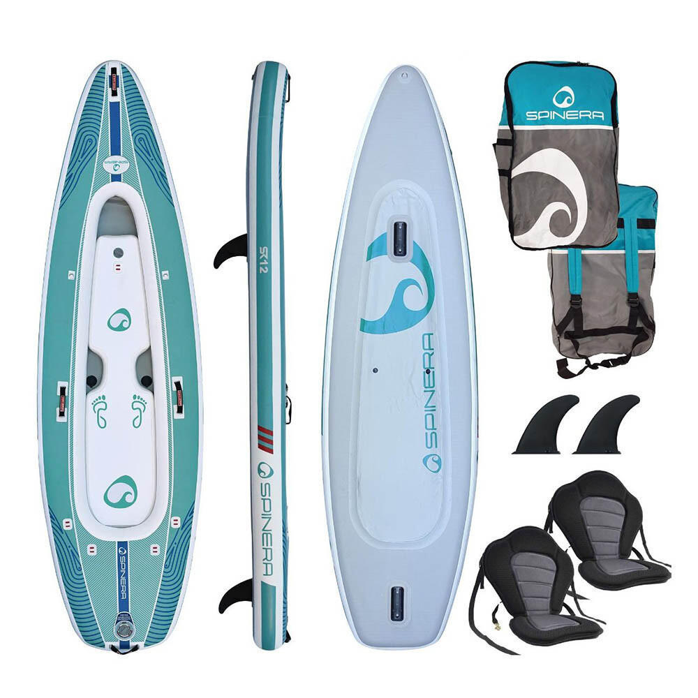 Spinera SUPkajak 12.0 Hybride Opblaasbare SUP & Kajak – 2 Persoons, 365 cm, Compleet Pakket