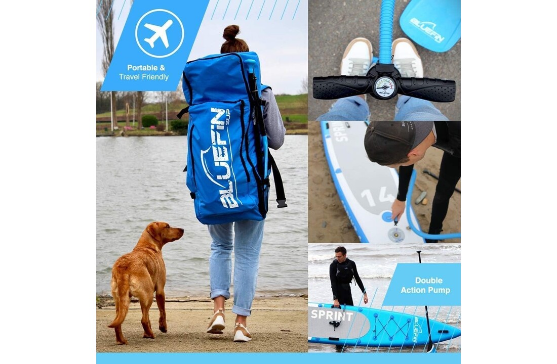 Bluefin Race 12'6 Opblaasbaar SUP Board – Touring & Speed Paddleboard