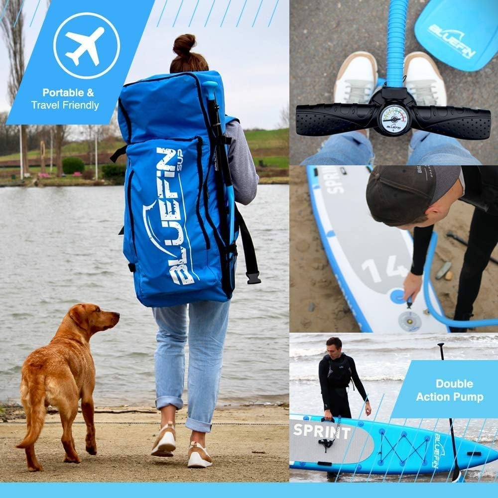 Bluefin Race 12'6 Opblaasbaar SUP Board – Touring & Speed Paddleboard