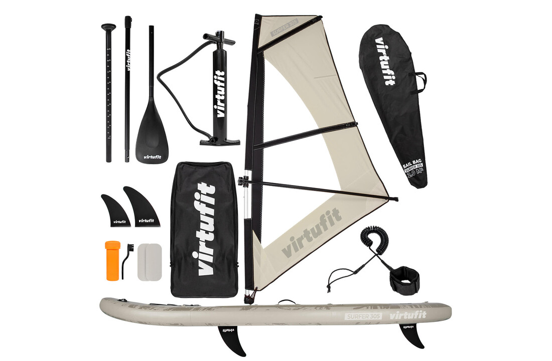 SUPBoard Surfer 305 Opblaasbaar SUP Board – Compleet met Windzeil en Accessoires