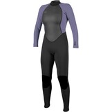 O’Neill Reactor II 3/2mm Dames Wetsuit – Full Body Back Zip Neopreen Surfpak voor Watersport – Zwart