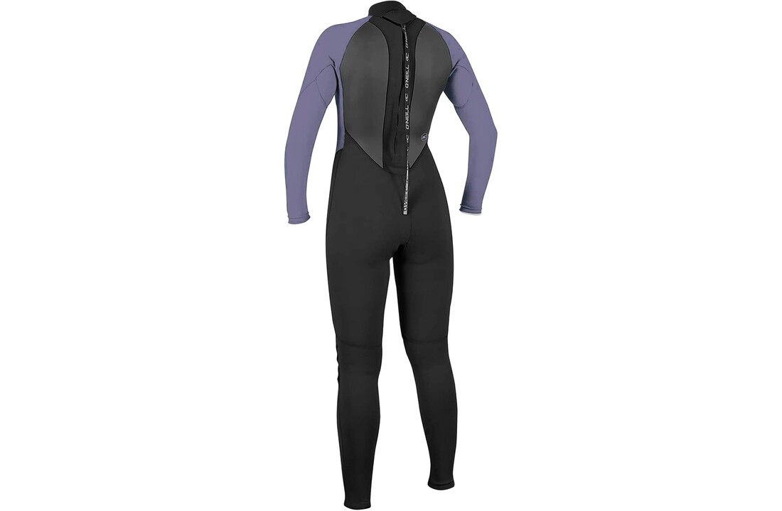 O’Neill Reactor II 3/2mm Dames Wetsuit – Full Body Back Zip Neopreen Surfpak voor Watersport – Zwart