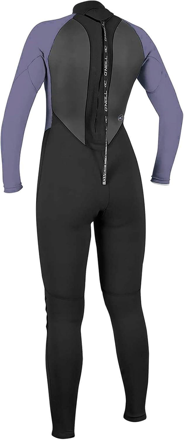 O’Neill Reactor II 3/2mm Dames Wetsuit – Full Body Back Zip Neopreen Surfpak voor Watersport – Zwart