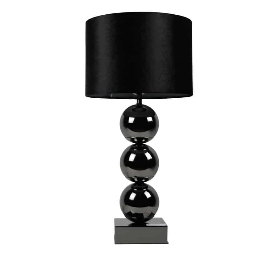 Bollamp - Brede Bollen - Antraciet - Tafellamp - 3 Bollen