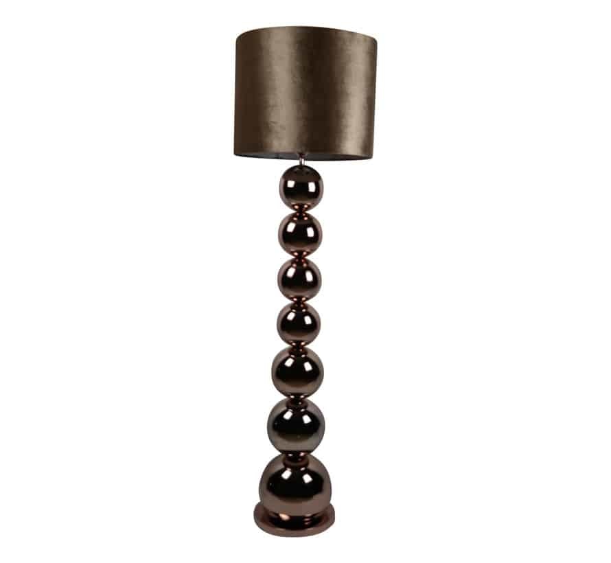 Bollamp Vloerlamp Brons/Sepia