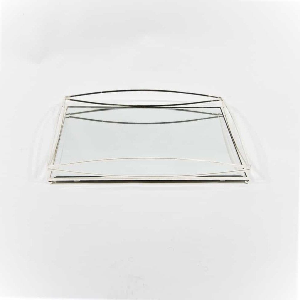 Tijd Top komen Eric Kuster Style Dienblad Royal+Zilver Glas - Zilver - Lampenenmeer.nl