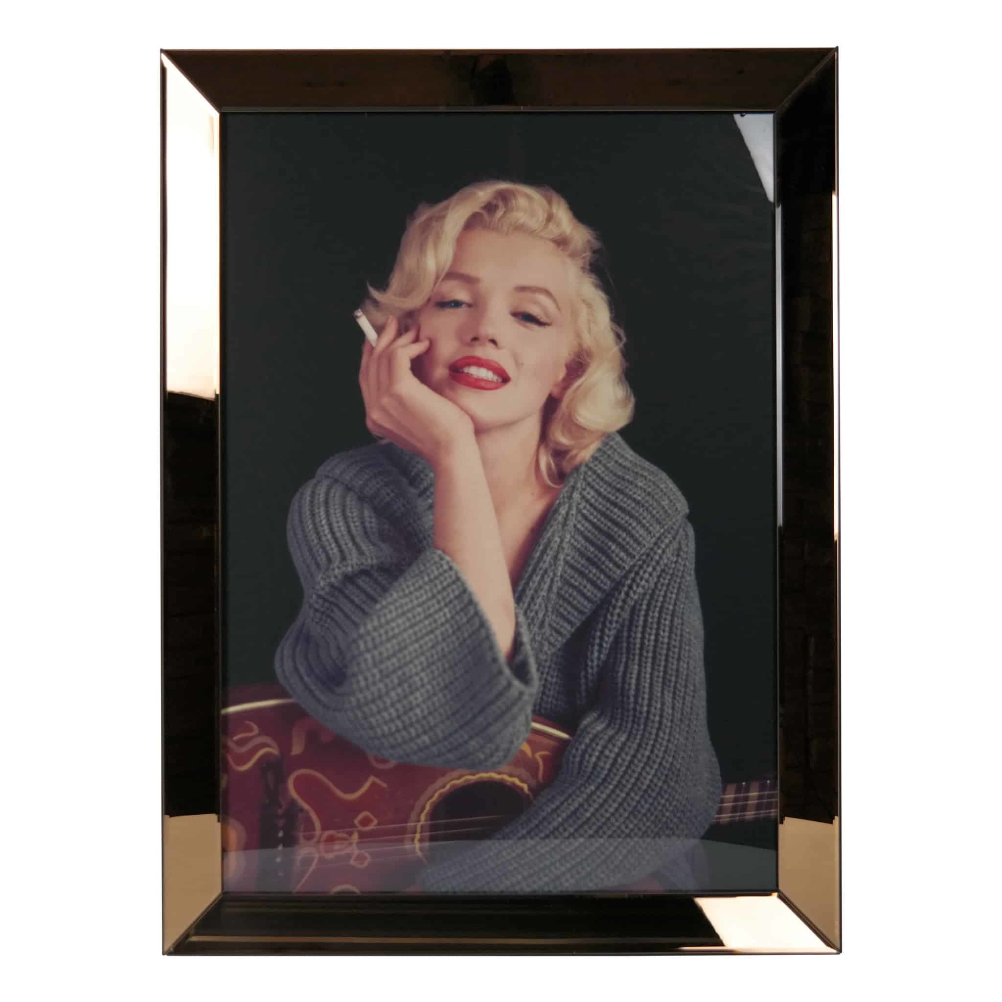 Uil Oranje Streven Spiegelijst Marilyn Monroe Smoking - Goud - Lampenenmeer.nl