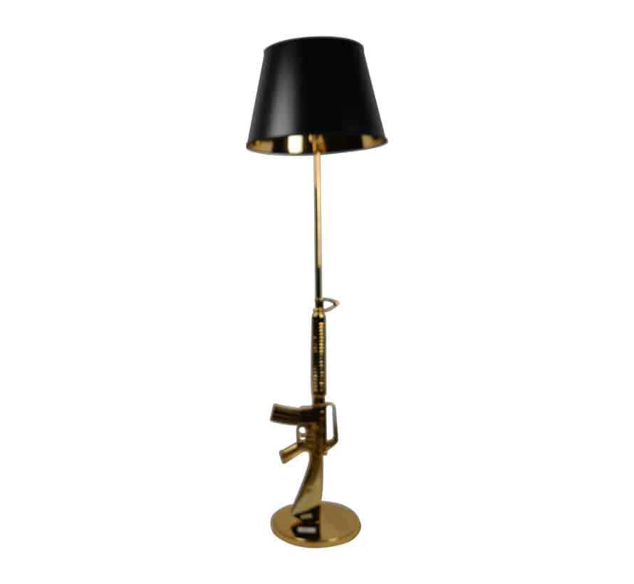 Vloerlamp Ak-47 goud