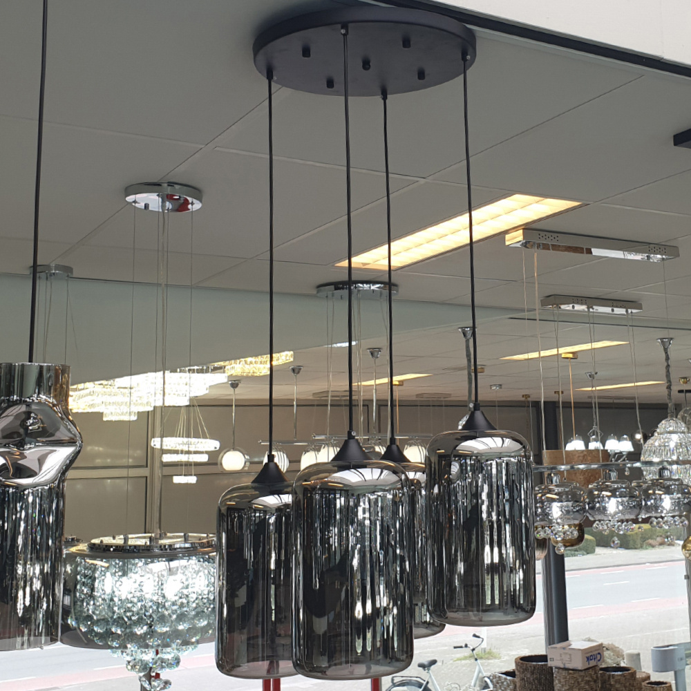 Hanglamp - Quattro Fists (Smoking Glass)