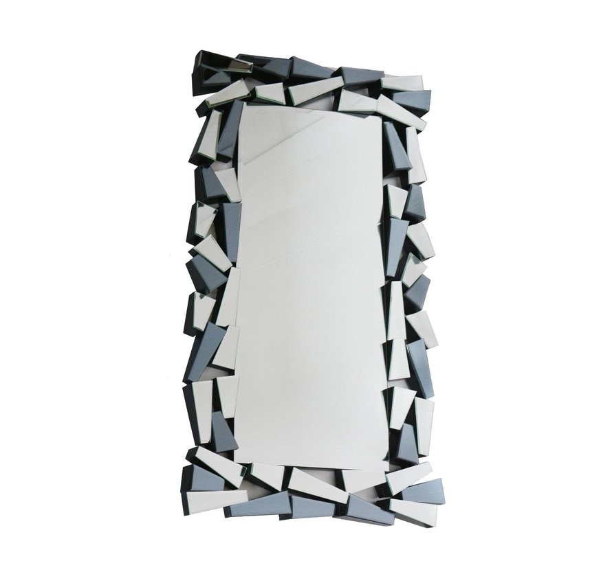 IJsblok Antraciet Spiegel - Rechthoekig - 80 x 140 cm - Spiegelglas