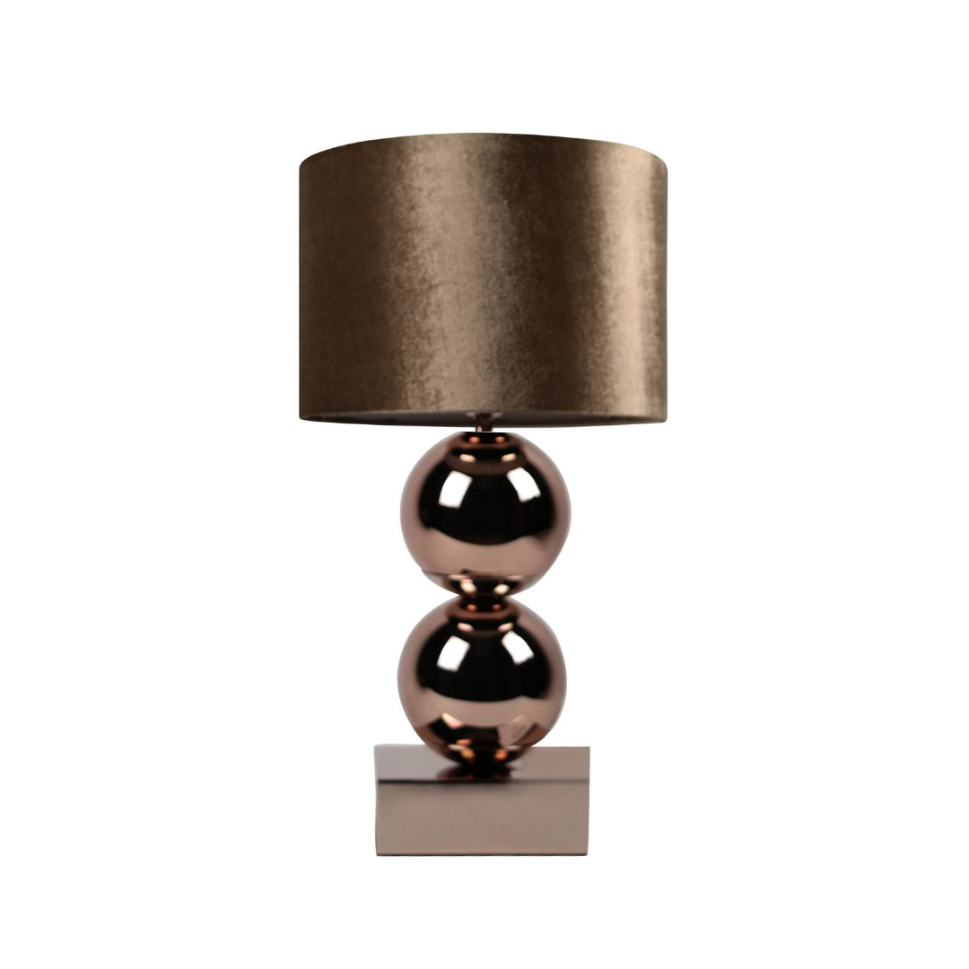Bollamp - Brons - Tafellamp - 2 Bollen