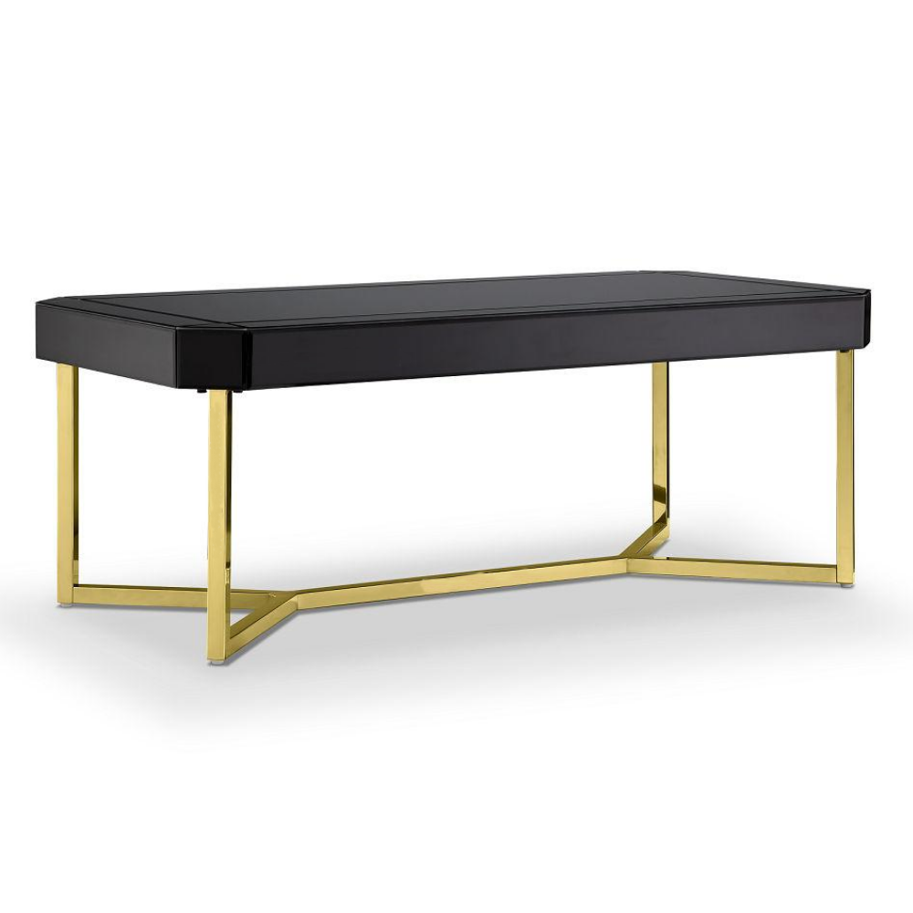 Eettafel Ashwie Series Spiegel Glas - Goud
