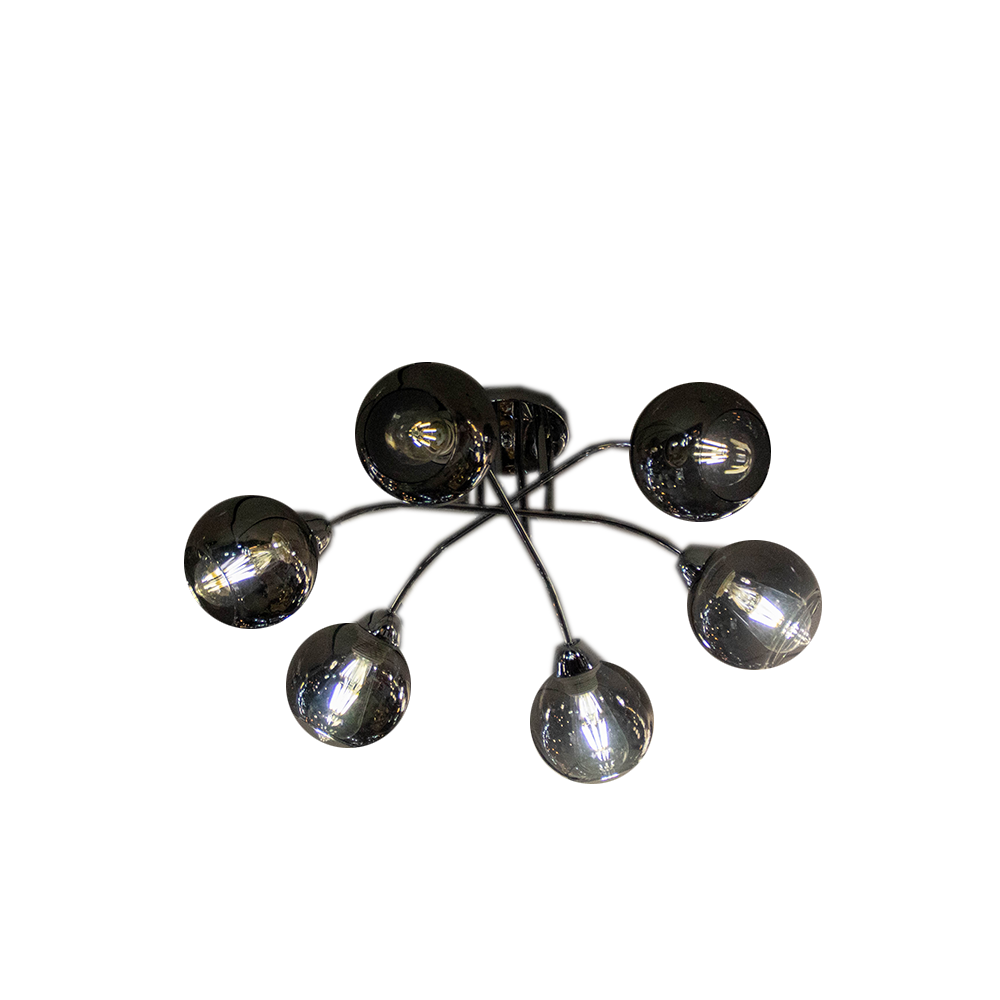 Plafondlamp Illusion Smoking Glass 6 lichts