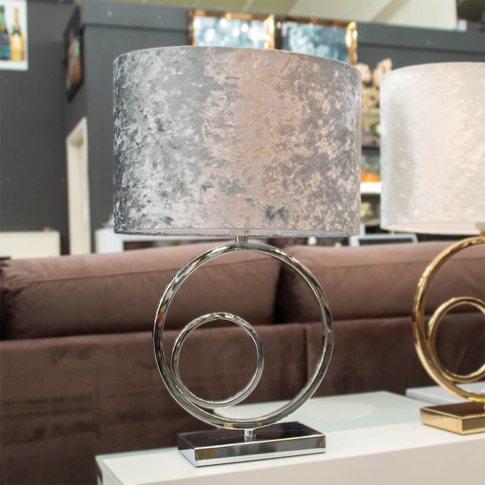 Staande lamp - Double Circular Zilver