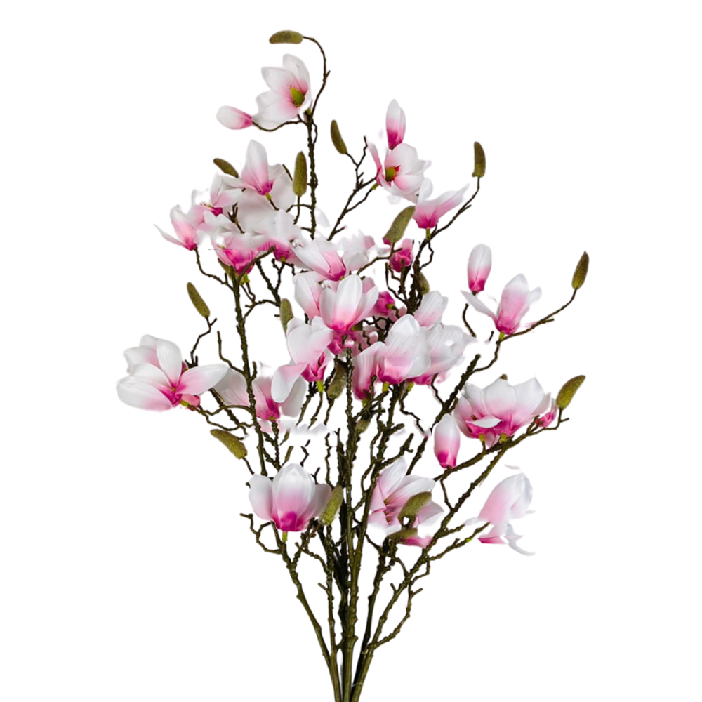 Magnolia XXL Kunsttak - Wit/Roze