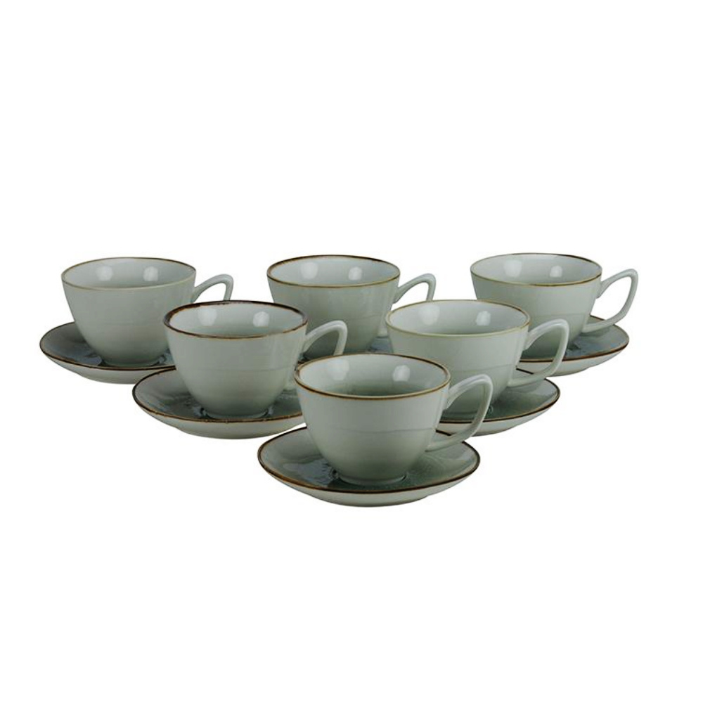 Koffieset - Nice - Blauw 12-delig