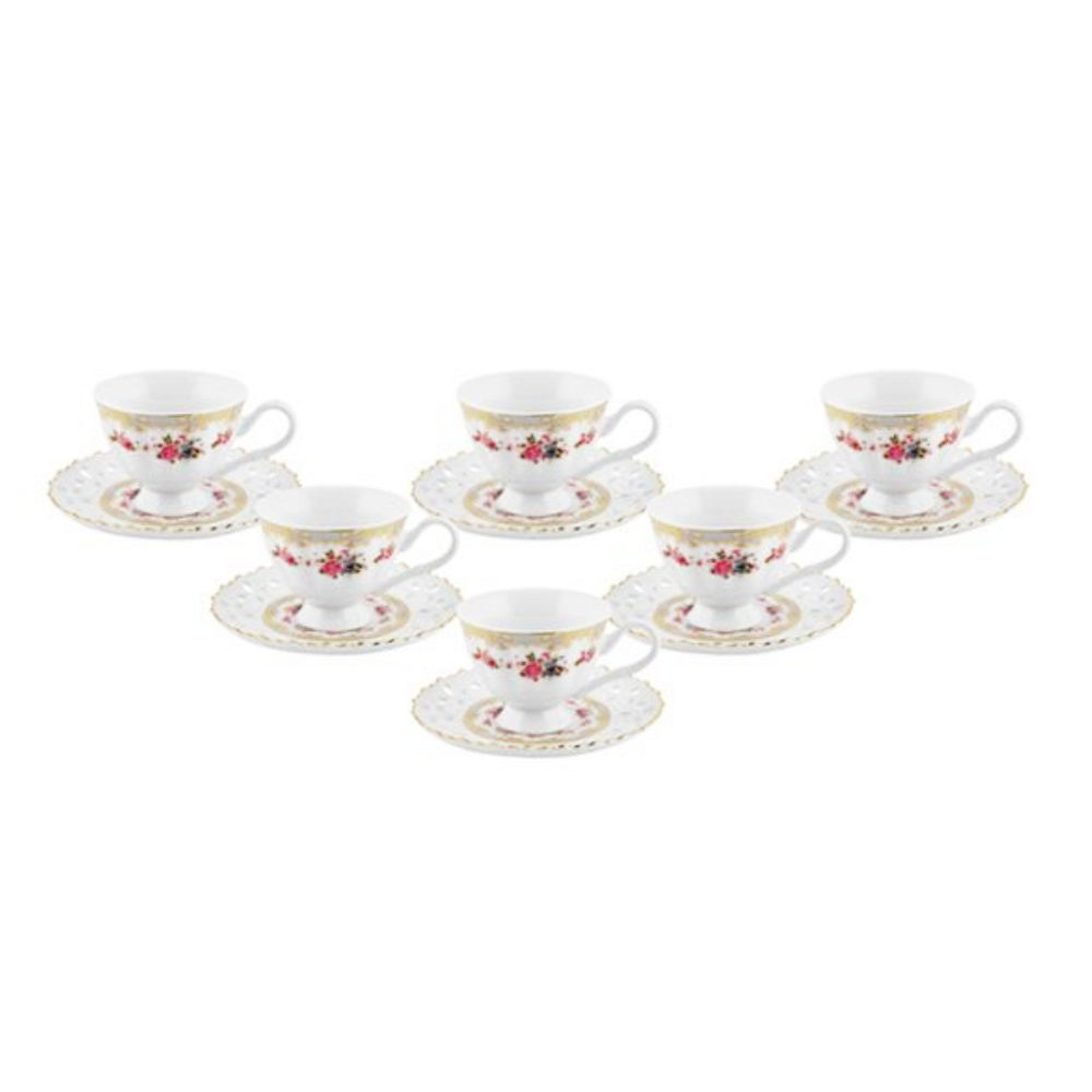 Bricard espressoset - Reims - Blauw 12-delig