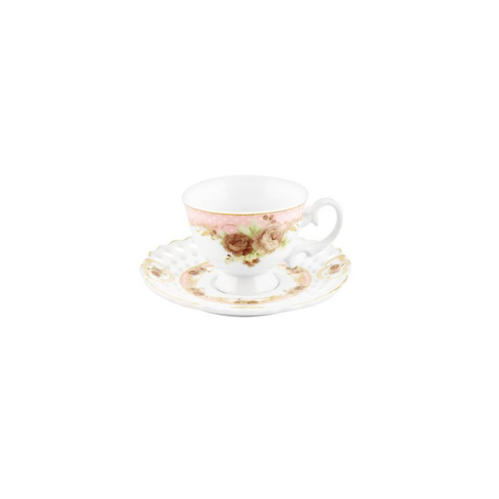 Bricard espressoset - Reims - Pink 12-delig