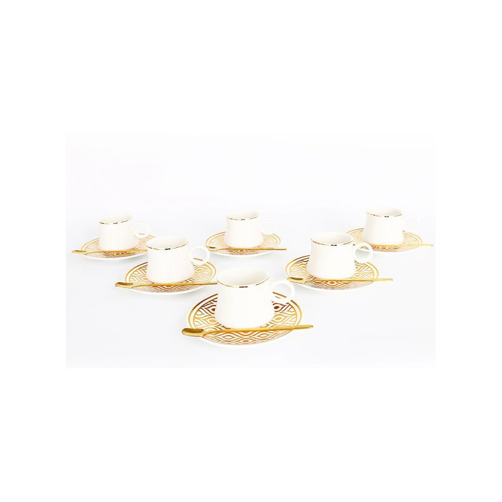 Bricard thee-espresso set - Tangier - Gold 24-delig
