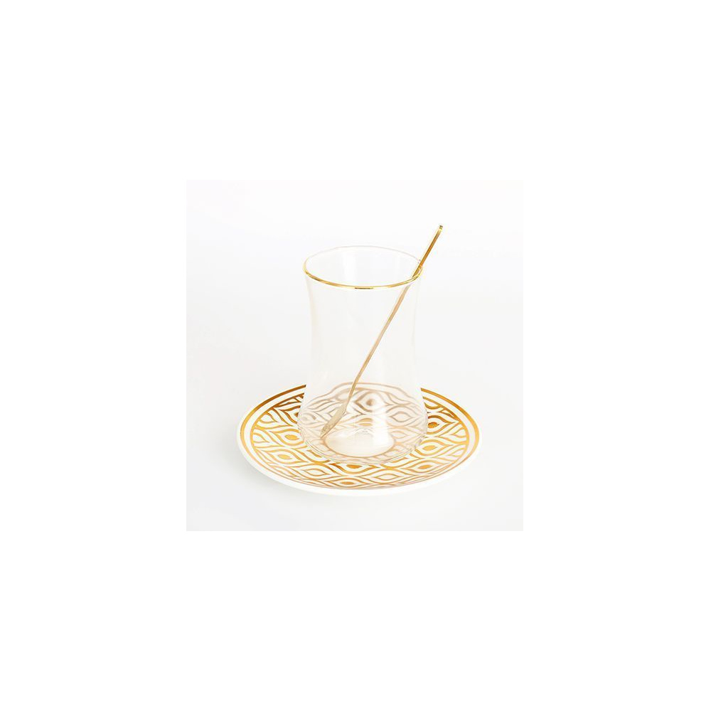 Bricard thee-espresso set - Tangier - Gold 24-delig
