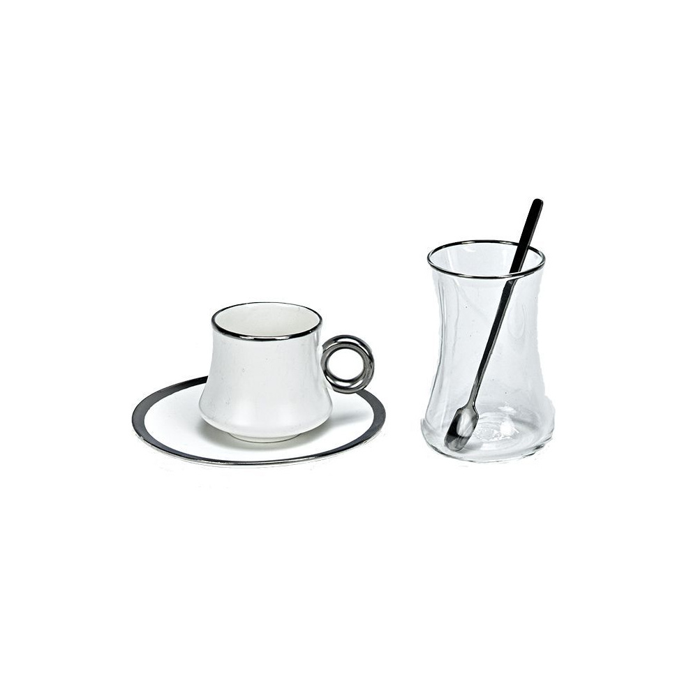 Bricard thee-espresso set - Valleta - White 24-delig