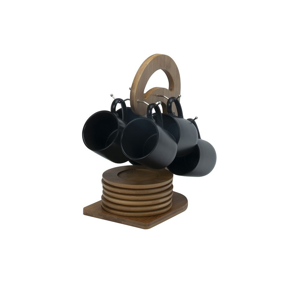 Bricard mokkenset groot - Geneva - Black 25-delig