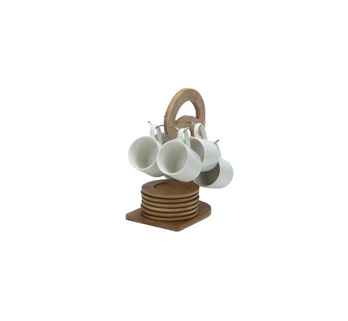 Bricard Bricard mokkenset klein- Geneva - White 25-delig