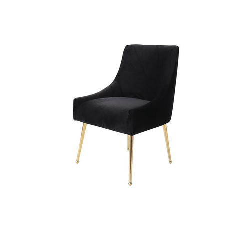 Vivente Parma eetkamerstoel - Cadence - Zwart/Goud